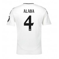 Real Madrid David Alaba #4 Domáci futbalový dres 2024-25 Krátky Rukáv